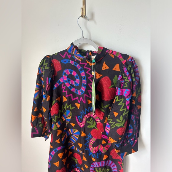 Farm Rio Snake Garden Midi Dress - Picture 3 of 6